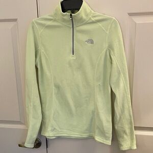 The North Face Lime Green Quarter-Zip Fleece